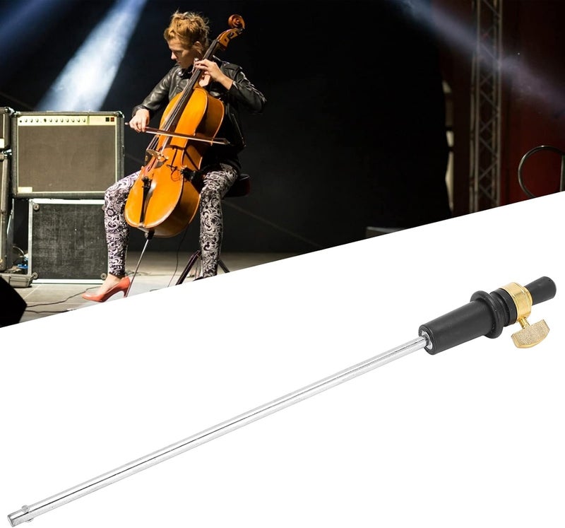 Shanrya Cellos End Pin Accessory, Cello Endpin, Stainless Steel Cello Tailrod 40.5cm Sturdy 1/2 Adjustable for Instrument - Image 2